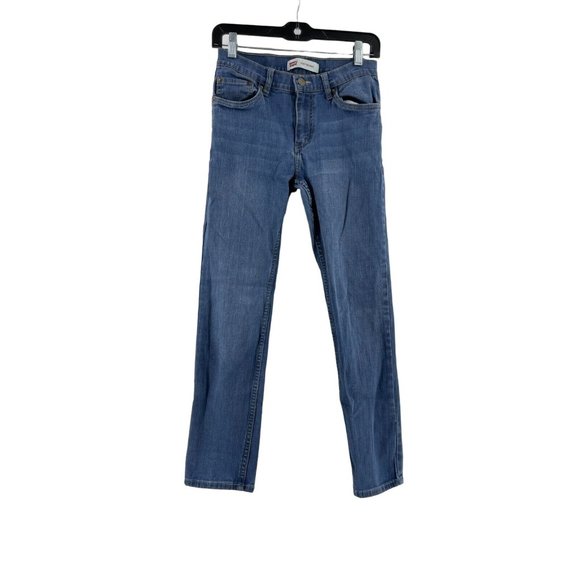 Levi's 510 Skinny Red Tab Jeans Size 16 Reg 28 X 28 Boys Girls Straight Mid-Rise - Picture 1 of 10